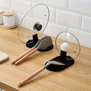 1pc Estante de Almacenamiento de Cocina Moderno de Plástico con Bandeja de Drenaje, Soporte para Tapas de Ollas, Descanso para Cucharas y Organizador de Utensilios para la Organización del Hogar, Organizadores y Almacenamiento de Cocina