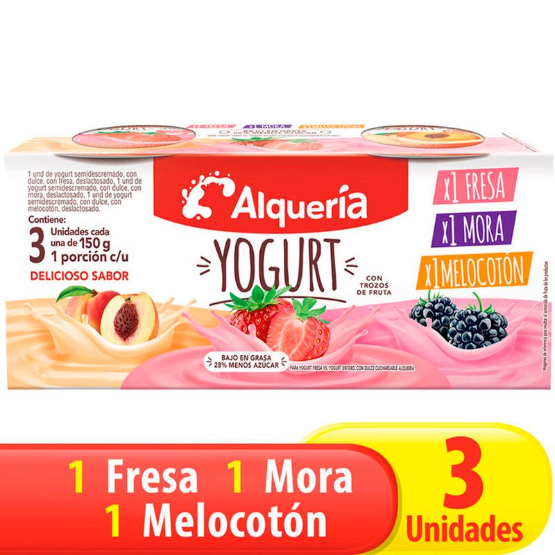 YOGURT ALQUERIA 3U 450G SURTIDO