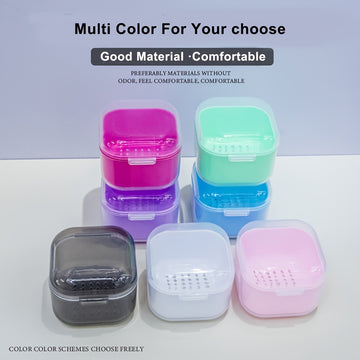 1pc Caja de desinfección portátil para herramientas de uñas, varios colores a elegir, caja de almacenamiento multifuncional con accesorios de filtro, equipo de desinfección para herramientas de belleza para uñas.