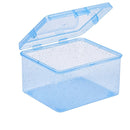 Caja de almacenamiento versátil con tapa abatible para joyas, cosméticos y más - Organizador a prueba de polvo con tapa, diseño contemporáneo, plástico, contenedores para organización del hogar