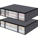 2 Piezas, Bolsas De Almacenamiento Debajo De La Cama, Almacenamiento Y Organizador De Ropa, Contenedores De Almacenamiento Debajo De La Cama Con Asas Duraderas, Contenedores De Almacenamiento De Gran Capacidad, Ropa De Cama Plegable Y Organizadores De Al