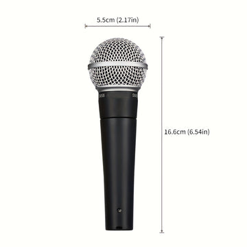 El micrófono dinámico SM58 es ideal para diversas ocasiones como presentaciones en vivo, fiestas, intercambios de conferencias, actividades escolares y servicios religiosos, capturando claramente las voces humanas