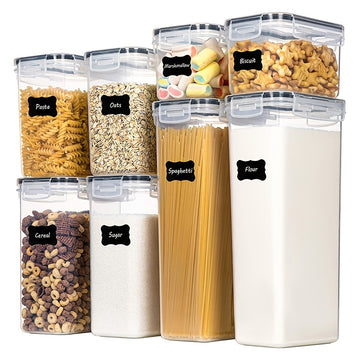 Contenedor de Almacenamiento de Alimentos de Plástico PP Transparente - Organizador Hermético para Frescura en la Cocina