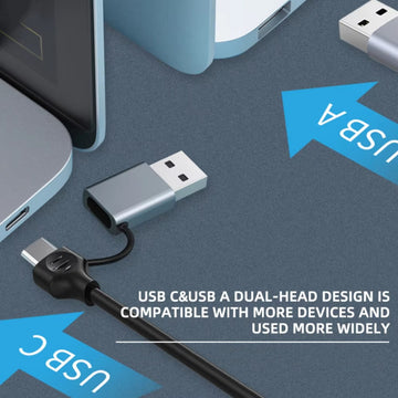Adaptador de Tarjeta de Red Tipo C USB a RJ45 con Cable Ethernet LAN de 100Mbps para Nintendo Switch y Portátil Macbook, 1 pieza