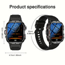 Reloj inteligente, pantalla táctil completa, llamadas inalámbricas, linterna LED, modos deportivos, pulsera y mensajes, pedometría, varios modos deportivos, para for iphone/Android, batería de litio recargable, conexión inalámbrica - Regalo ideal, compat