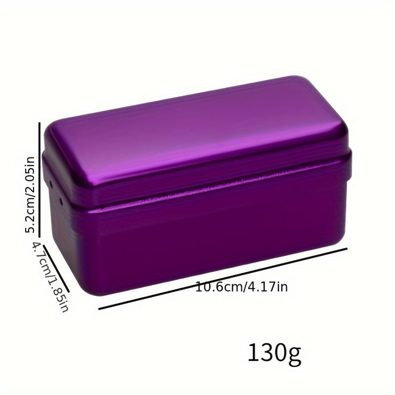 Caja de desinfección de agujas de coche con tapa, desmontable, contiene 72 orificios, disponible en 4 colores, caja de desinfección reutilizable