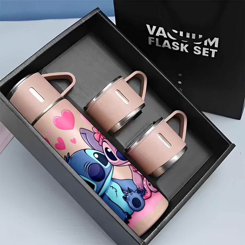 Juego de Tazas Térmicas Disney Stitch de 17oz | Botellas Deportivas Aisladas y Botellas | | Aislamiento al Vacío | Actividades al Aire Libre, Uso en la Oficina, Vida en Caravana | Perfecto para Seres Queridos LHB03211