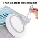 1 Protector De Jabón De Doble Capa, Novedoso, Portátil, Antideslizante, Ovalado, Para Almacenamiento De Jabón, Contenedor, Soporte Para Caja De Jabón De Ducha De Cocina, Accesorios De Baño