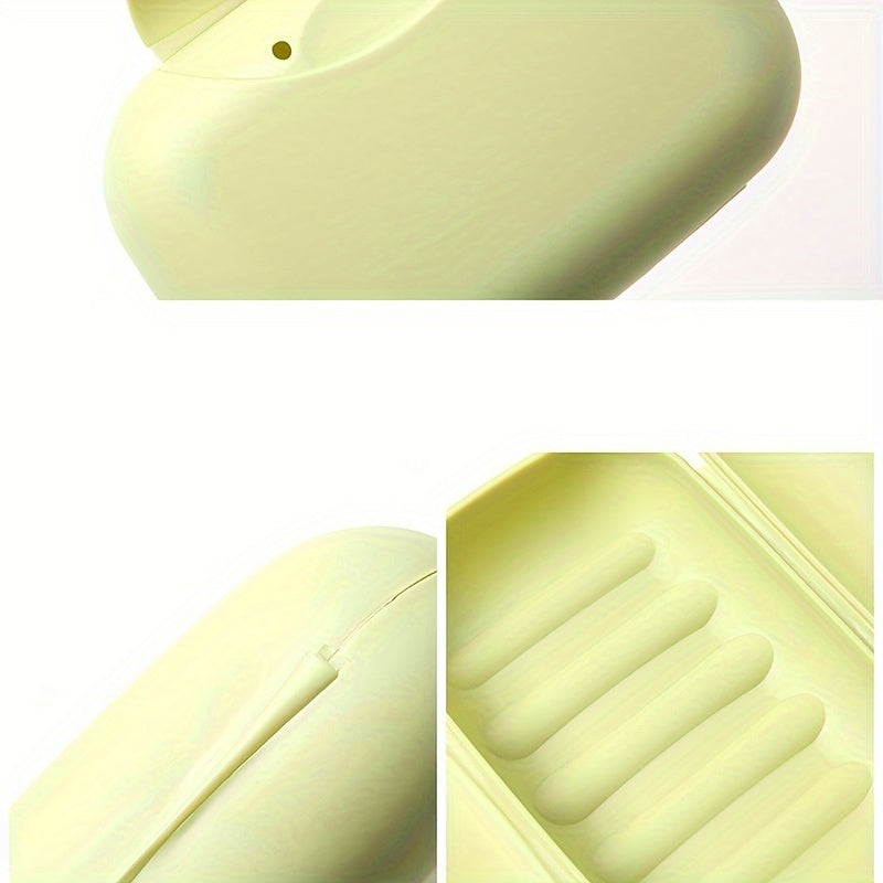 Jabonera de Viaje a Prueba de Fugas con Tapa - Impermeable, Porta Jabón de Plástico Portátil para Esenciales de Baño y Ducha