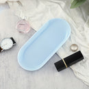3 piezas de bandeja de plástico para arte de uñas, bandeja de almacenamiento de herramientas de manicura, bandeja organizadora de maquillaje para cuidado de uñas, soporte de pinzas, herramientas de bandeja de uñas falsas