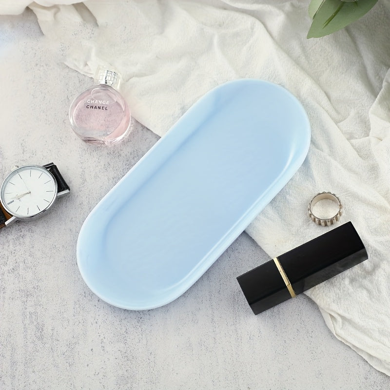 3 piezas de bandeja de plástico para arte de uñas, bandeja de almacenamiento de herramientas de manicura, bandeja organizadora de maquillaje para cuidado de uñas, soporte de pinzas, herramientas de bandeja de uñas falsas