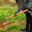Azada de Acero al Manganeso Resistente, Herramienta Duradera para Desmalezar y Aflojar la Tierra con Fácilidad, Diseño Hueco en Forma de Corazón Afilado, Ideal para Jardinería, Plantación y Trasplante--Rastrillo Manual para Deshierbe, Pala de Jardín