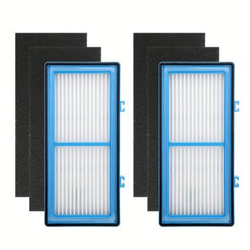 6pcs, 2 Filtros HEPA + 4 Prefiltros De Carbón Para La Serie De Filtros De Aire Total Holmes AER1 Reemplazo De Filtro HAPF30AT Y HAP242-NUC