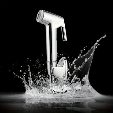 Kit de ducha portátil de alta presión para 30 hogares | Pistola de limpieza de baño y inodoro con manguera y soporte de pared | Boquilla de limpieza automática para ducha, mascotas y pañales | Potente chorro para el cuidado del baño de mujeres | Diseño d