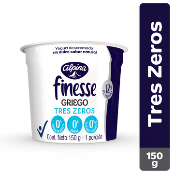 YOGURT GRIEGO ALPINA 150G TRESZEROS FINE