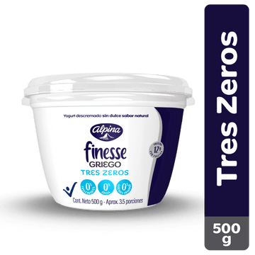 YOGURT GRIEGO ALPINA 500G TRESZEROS FINE