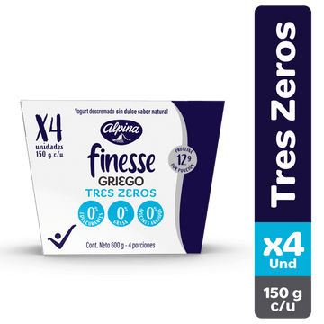 YOGURT GRIEGO ALPINA 4U 600G TRES ZEROS