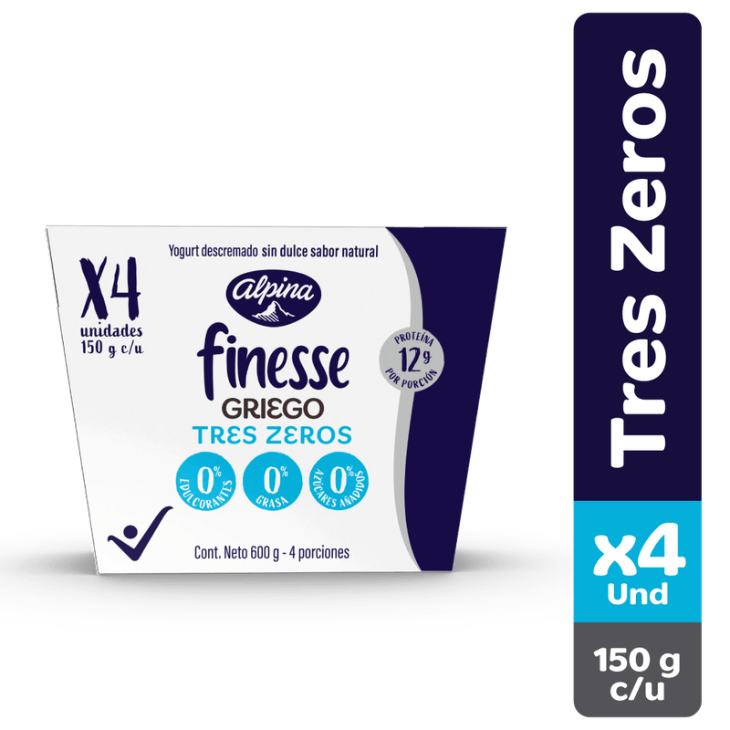 YOGURT GRIEGO ALPINA 4U 600G TRES ZEROS