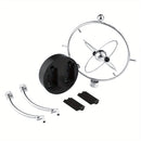 Pendulo Céleste Metálico Moderno - Adorno de Escritorio Orbital Oscilante para Hogar y Oficina, Funciona con Pilas (No Incluye Pilas AA), Diseño Elegante y Moderno con Marco Esférico y Base Metálica, Ideal para Decoración de Habitaciones o Escritos