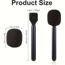 Adaptador de micrófono multifunción portátil, empuñadura para micrófono inalámbrico, adaptador de montaje manual para micrófono inalámbrico, adaptador de entrevista inalámbrica, compatible con DJI Mic 1/2 y Wireless GO II