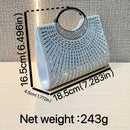 Clutch Brillante con Pedrería para Noches de Fiesta, Bolso de Hombro para Banquetes y Eventos de Fin de Semana, Bolsa de Cena para Mujer que Guarda Maquillaje Diario, Ideal como Regalo