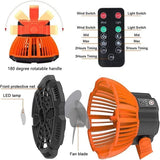 Ventilador Portátil de Camping con linterna LED