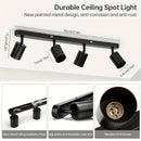 1pc Foco de Techo Industrial Negro Elegante - Aplique de Luz Colgante Metálico Moderno para Restaurantes, Cafeterías, Hoteles y Decoración del Hogar - Diseño de Montaje Semi-Encastrado Fácil de Instalar para Comedor, Cocina, Dormitorio, Sala de Estar (Bo