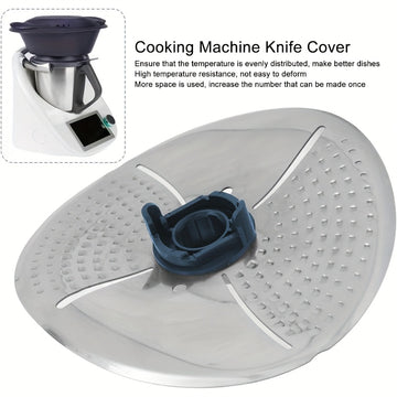 Cubierta de cabeza de cuchillo de cocina de acero inoxidable, compatible con máquinas Thermomix TM5/TM6, fabricada con material de acero inoxidable de grado alimenticio.