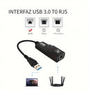 Adaptador de Ethernet USB 3.0 de 1000Mbps/100Mbps, tarjeta de red RJ45 para PC/Portátil, compatible con Smartthings, alimentado por USB, tensión de funcionamiento ≤36V