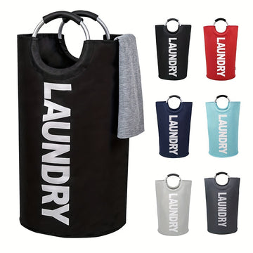 1 Cesta de ropa, Cesta de ropa, Bolsa de ropa con asa acolchada, Cesta de ropa vertical, Cesta de almacenamiento plegable, Baño, Sala de lavado, Balcón, Accesorios de dormitorio, Artículos de organización y almacenamiento del hogar, Cestas de ropa