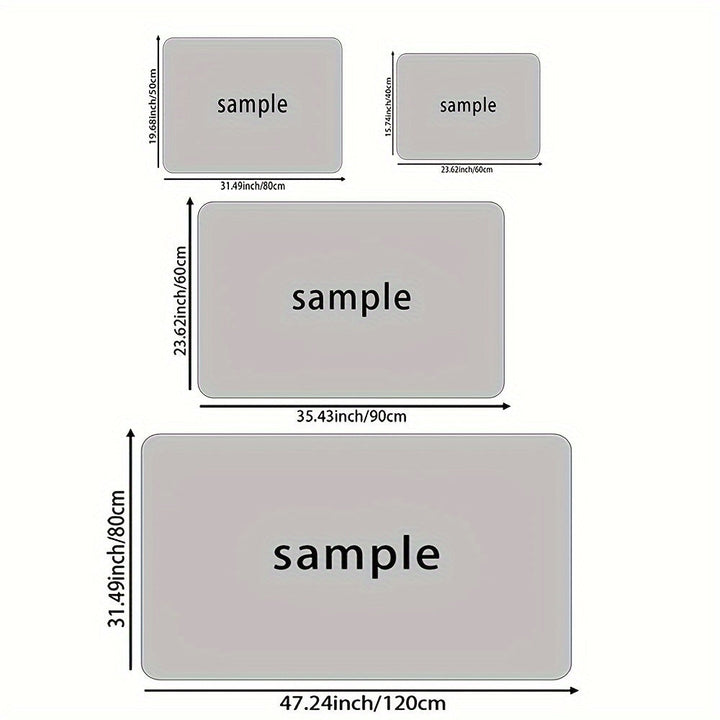 Felpudo de poliéster con diseño de perro de dibujos animados lindo, alfombra de baño suave y gruesa de 8 mm, lavable a máquina, alfombra antideslizante para cocina, alfombra de salón, alfombra de dormitorio, alfombra de entrada interior, alfombra decorat