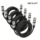 4 piezas de cable para micrófono XLR, 3 pines balanceado XLR, para sistema PA, grabadora de estudio, amplificador, cubierta PVC, producto más vendido temporada de graduación, regalo de cumpleaños, karaoke, equipo de podcast, cable para microfonía de grab