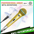 Micrófono de cabeza de malla metálica electrochapada dorada xges BETA-58G, profesional para actuaciones en escenario, KTV, cantar en vivo, micrófono con cable