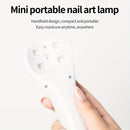 Lámpara de uñas LED para esmalte de gel, 18W Mini LED para secar uñas de gel, lámpara de uñas portátil USB recargable con 2 configuraciones de temporizador para secado rápido en casa y uso en salón.