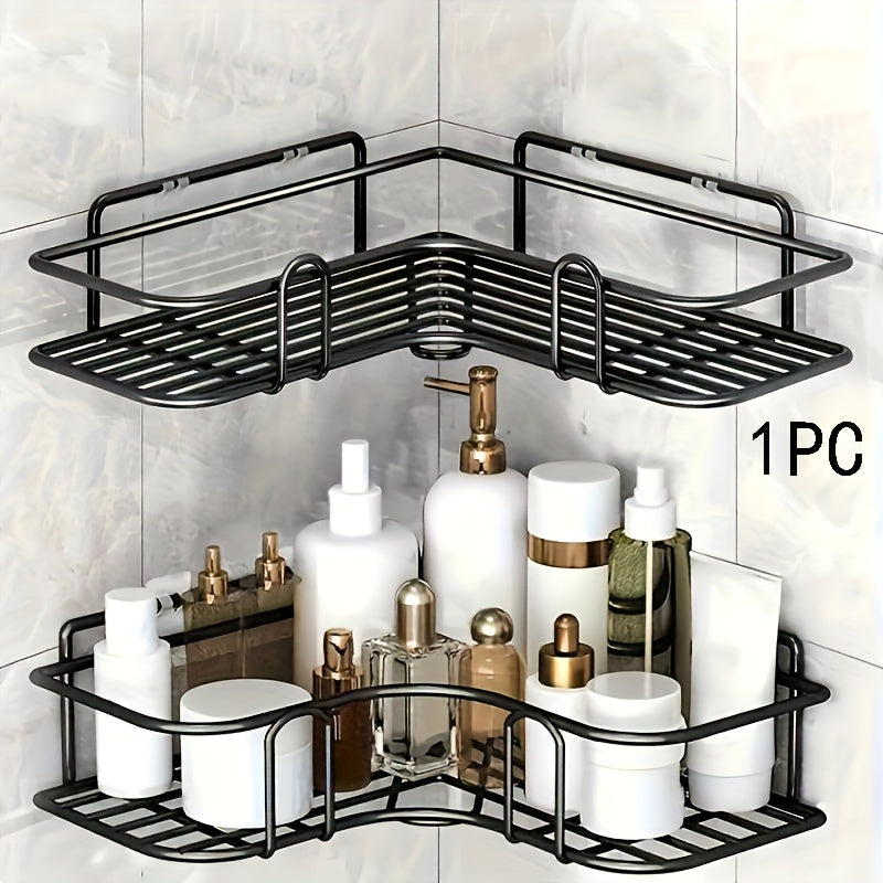 Estantería de Baño Colgante que Ahorra Espacio, Estante de Almacenamiento Colgante de Metal Duradero para Diversos Tipos de Habitaciones, Instalación Fácil, No Requiere Taladrar, Organizador Multipropósito, Organizadores y Almacenamiento de Baño