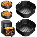 2 piezas Molde de Silicona para Airfryer 19cm, Accesorios para Philips 4.2L Serie 2000 Na229/00 y 4.2L Na320/00, Bandeja para Hornear en Airfryer, Inserto para Airfryer 4.2L