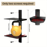 1/2 piezas, estante flotante vertical negro, organizador de pared de metal de alta resistencia para hogar, oficina, decoración de sala de estar, no necesita electricidad, fácil montaje, torre de libros | Estante moderno | Estante duradero