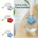 Humidificador pequeño con diseño de flor, hidratante, vaporizador facial