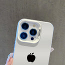 Estuche Minimalista de Negocios con Patrón de Manzana Plateada Adecuado para iPhone 16 PRO MAX, iPhone 15 PRO MAX 14 16 PLUS 15 13 12 11 7 8P X XR XS MAX, Funda Móvil Anti-Caída de Alta Estética Modelo A429TYBL68