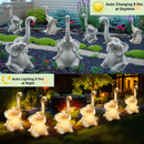 Luz solar para estatua de elefante al aire libre, juego de 3 piezas, luz solar para patio mejorada, decorativa y resistente al agua, para jardín, césped, elefante, decoración de verano, regalo del Día de la Madre.