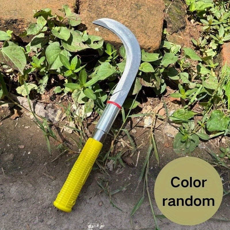 Navaja de Jardín Resistente - Cuchillas Afiladas, Mango Antideslizante Amarillo - Herramienta Profesional para Podar, Cortar Malezas y Trimming - Ideal para Hogar, Granja y Paisajismo - Tijeras Manuales Duraderas para Césped y Jardín, Diseño Ergonómico,