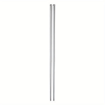 1/5 par de palillos de acero inoxidable, palillos antideslizantes para Sushi, palillos de Metal para comida japonesa y coreana, juego de cubiertos de cocina