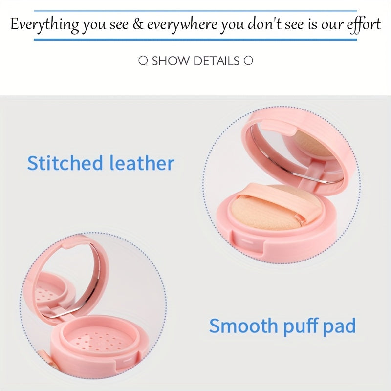Estuche Compacto para Polvo Suelto de 3g/5g con Tamiz y Esponja - Organizador de Maquillaje Portátil, Sin Fragancia, Mini, Polvo de Miel, Red de Aislamiento