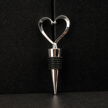 1 tapón de vino en forma de corazón elegante, de plástico ABS duradero, ideal para celebraciones y uso diario, mantiene el vino fresco