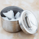 Contenedor de Desinfección de Acero Inoxidable con Tapa - Esterilizador Resistente para Herramientas Cosméticas y de Uñas, Tanque de Sanitización Manual sin Alcohol para Hogar, Salón o Spa, Acabado Pulido, Alta Calidad, Profesional para Esteticistas