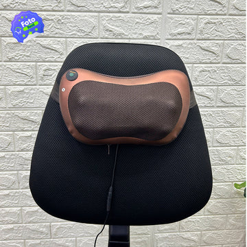 Masajeador Cojín Multifuncional Espalda + Lumbar + Cuello  Portátil 8028