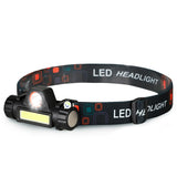 Linterna Minera LED USB 2 Modos Faro Luz Manos Libres BY101