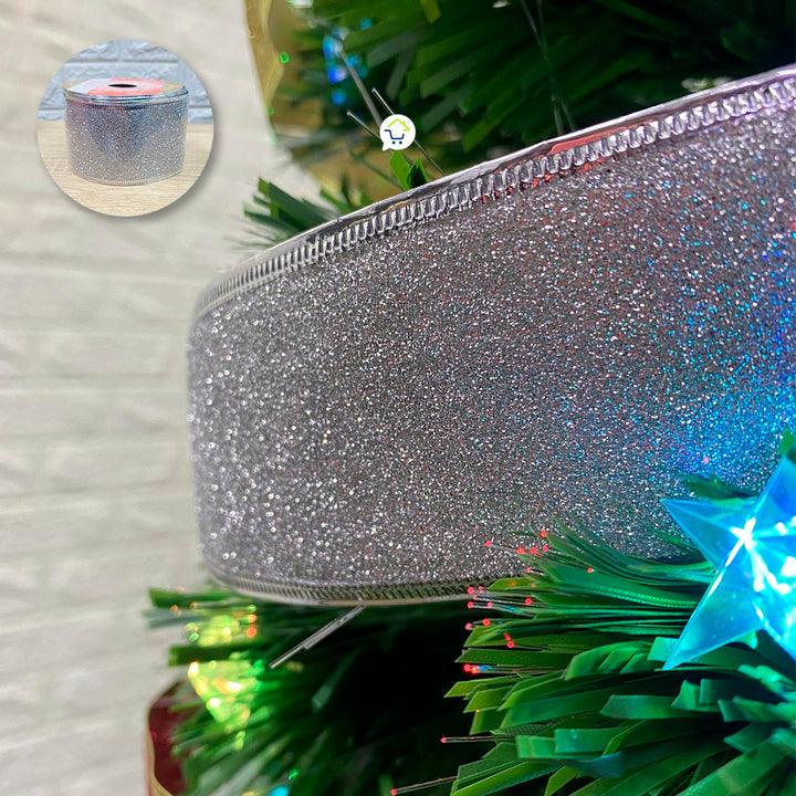 Cintas Decorativa Navideña Glitter  x5 Rollos 9.15M CH23-2