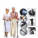 Trusty Cane Baston Ortopedico Plegable Con Linterna Luz Led Color Negro