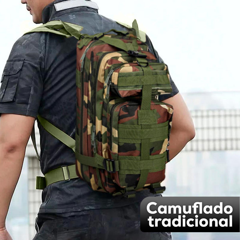 Morral Militar 36L Maletín Táctico Asalto Camuflado Impermeable Ref. 3P